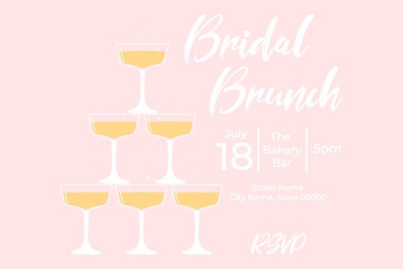 Download Invitational Bridal Brunch with Glasses - Brunch Collection