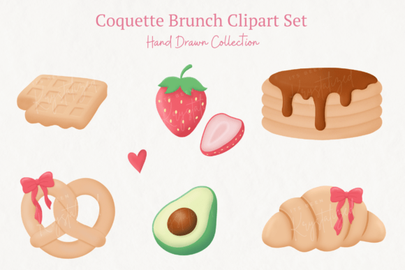 Download Coquette Brunch Clipart Bundle - Brunch Collection
